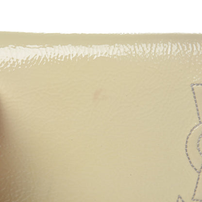 Saint Laurent Patent Calfskin Large Belle De Jour Clutch Off White 8 of 15