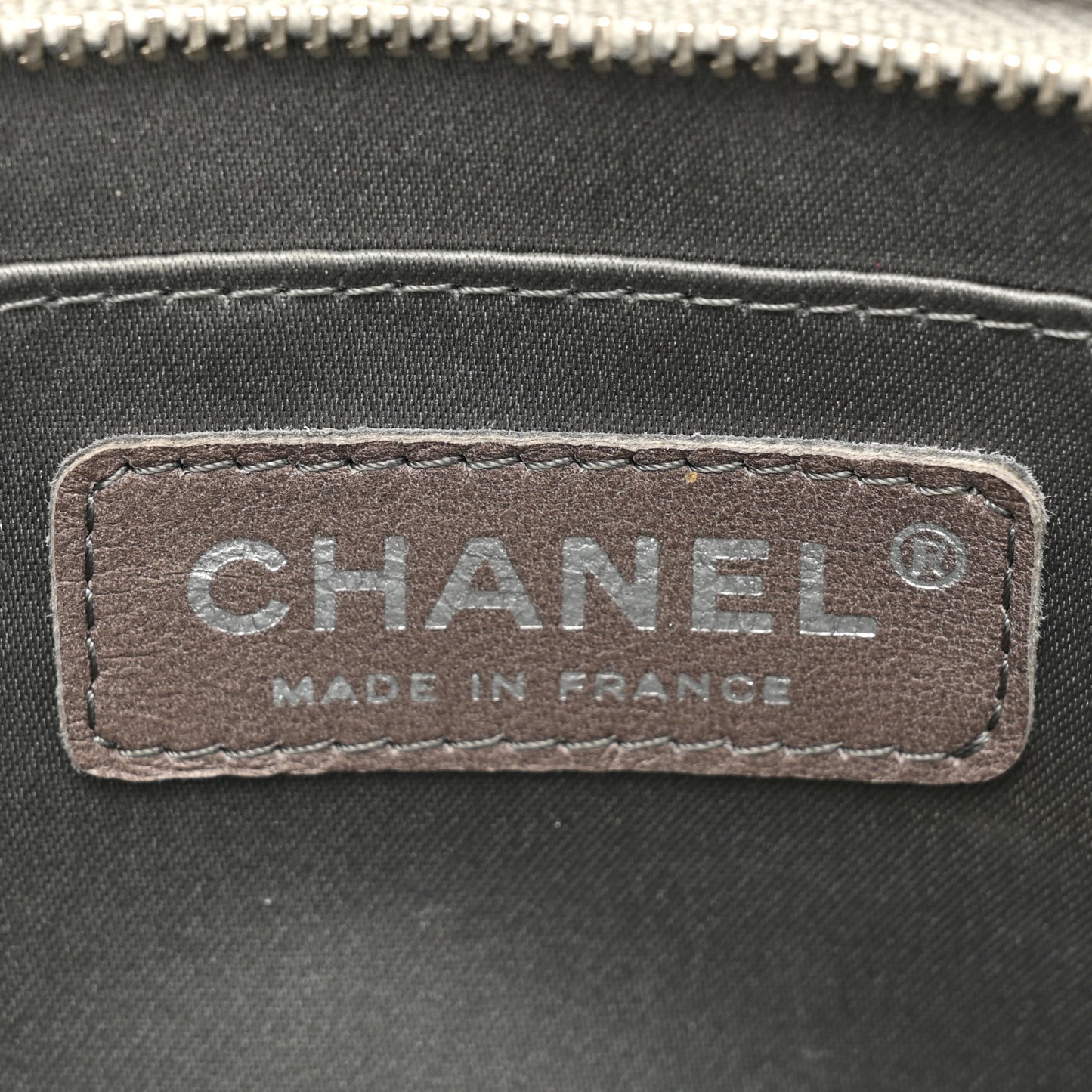 Metallic Patent Calfskin Lucky Symbols Pochette Silver