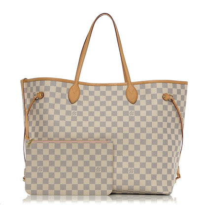 Louis Vuitton Damier Azur Neo Neverfull GM Rose Ballerine 1 of 7
