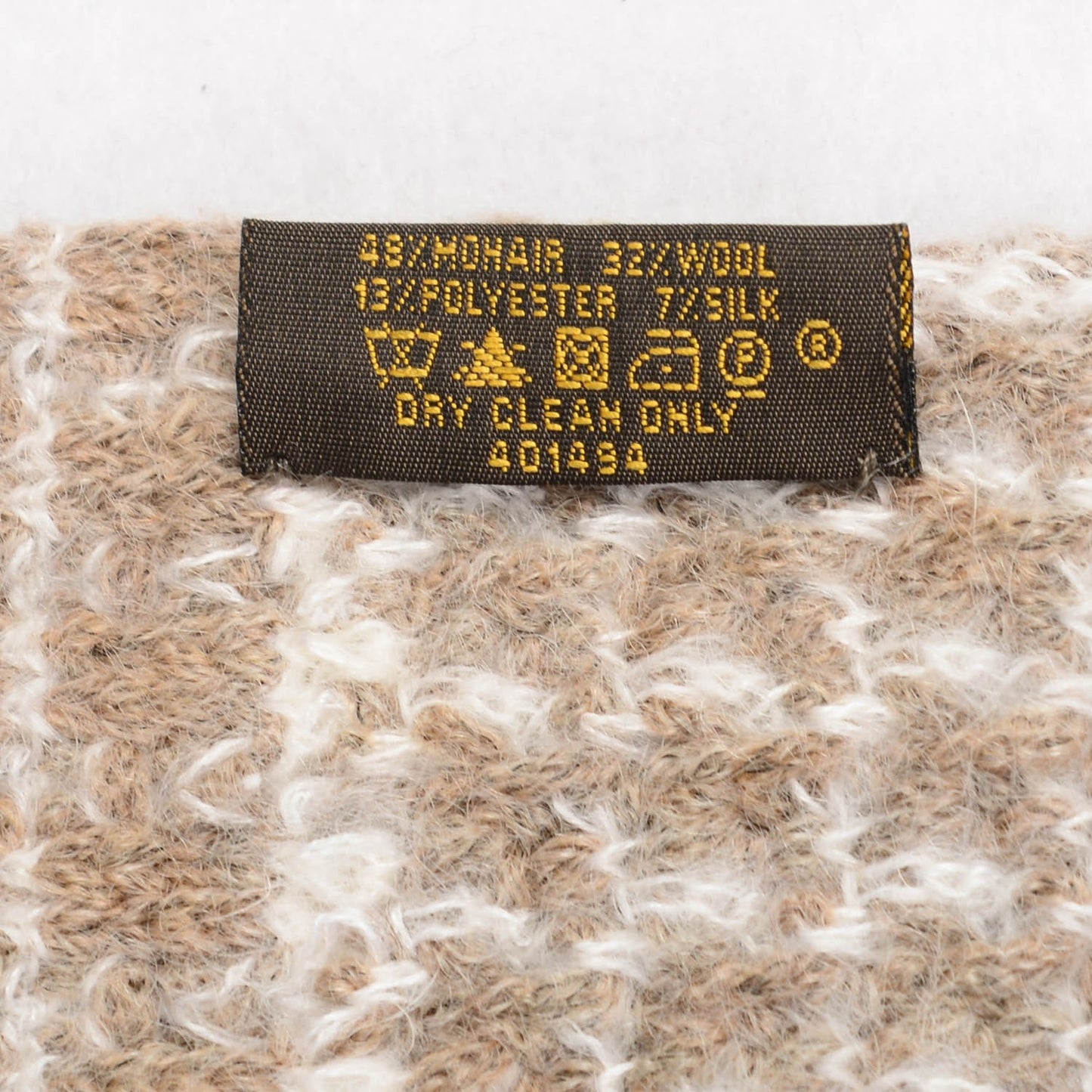 Mohair Wool Eleonor Scarf Beige
