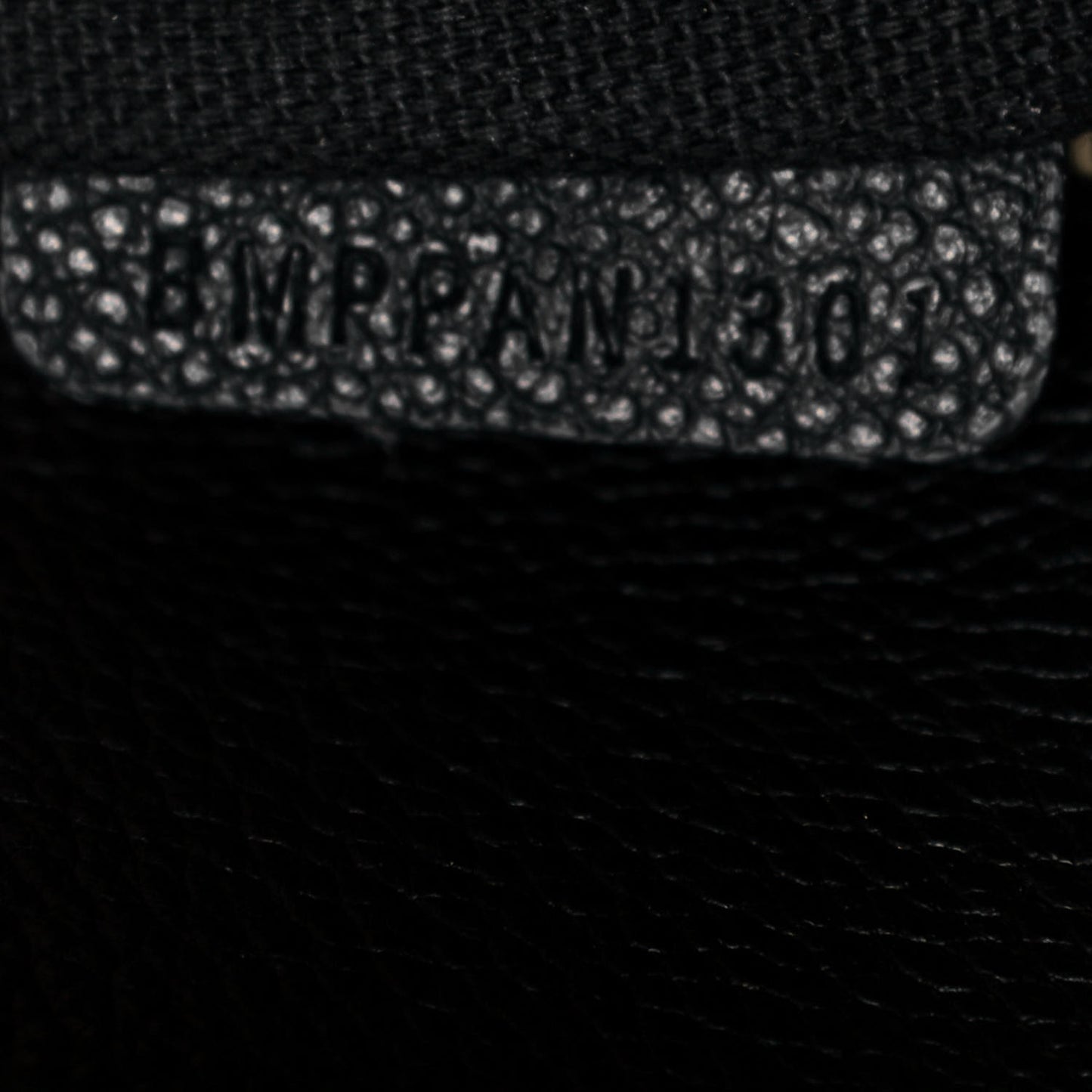 Grainy Calfskin Medium Title Bag Black