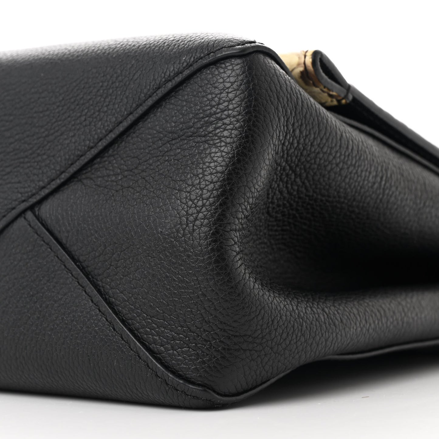 Snakeskin Lockme II Top Handle Black