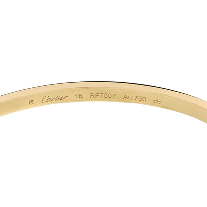 Cartier 18K Yellow Gold Small LOVE Bracelet 18 6 of 8
