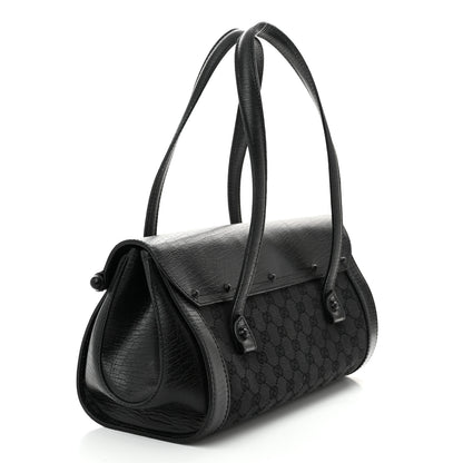 Gucci Monogram Bamboo Bullet Bag Black 3 of 10