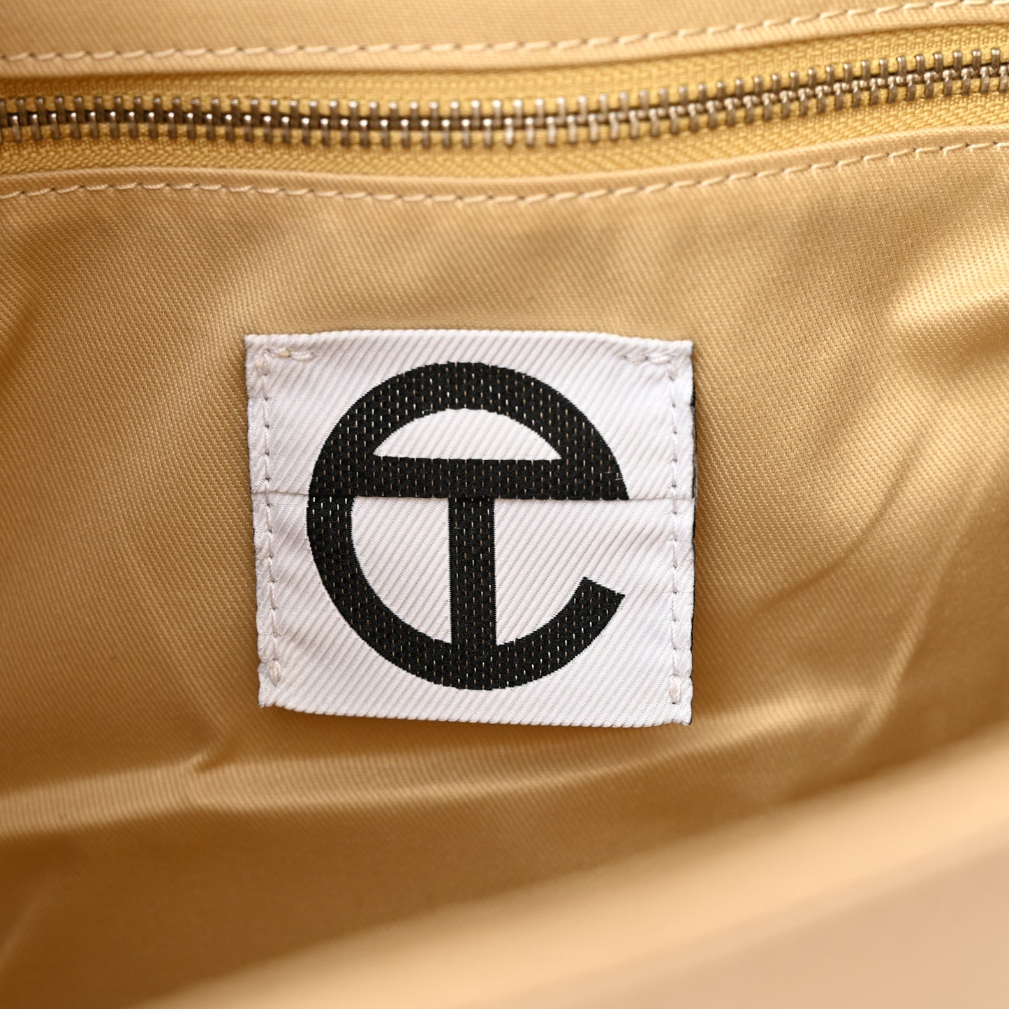 Vegan Leather Medium Shopping Bag Cream