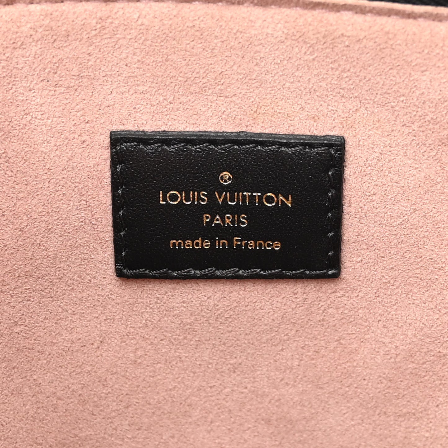 Lambskin Embossed Monogram Coussin PM Black