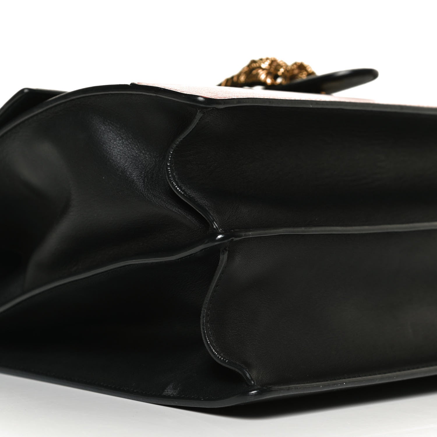 Gucci Calfskin Bamboo Web Large Dionysus Top Handle Bag Black Bright Evergreen Hibiscus Red 10 of 15