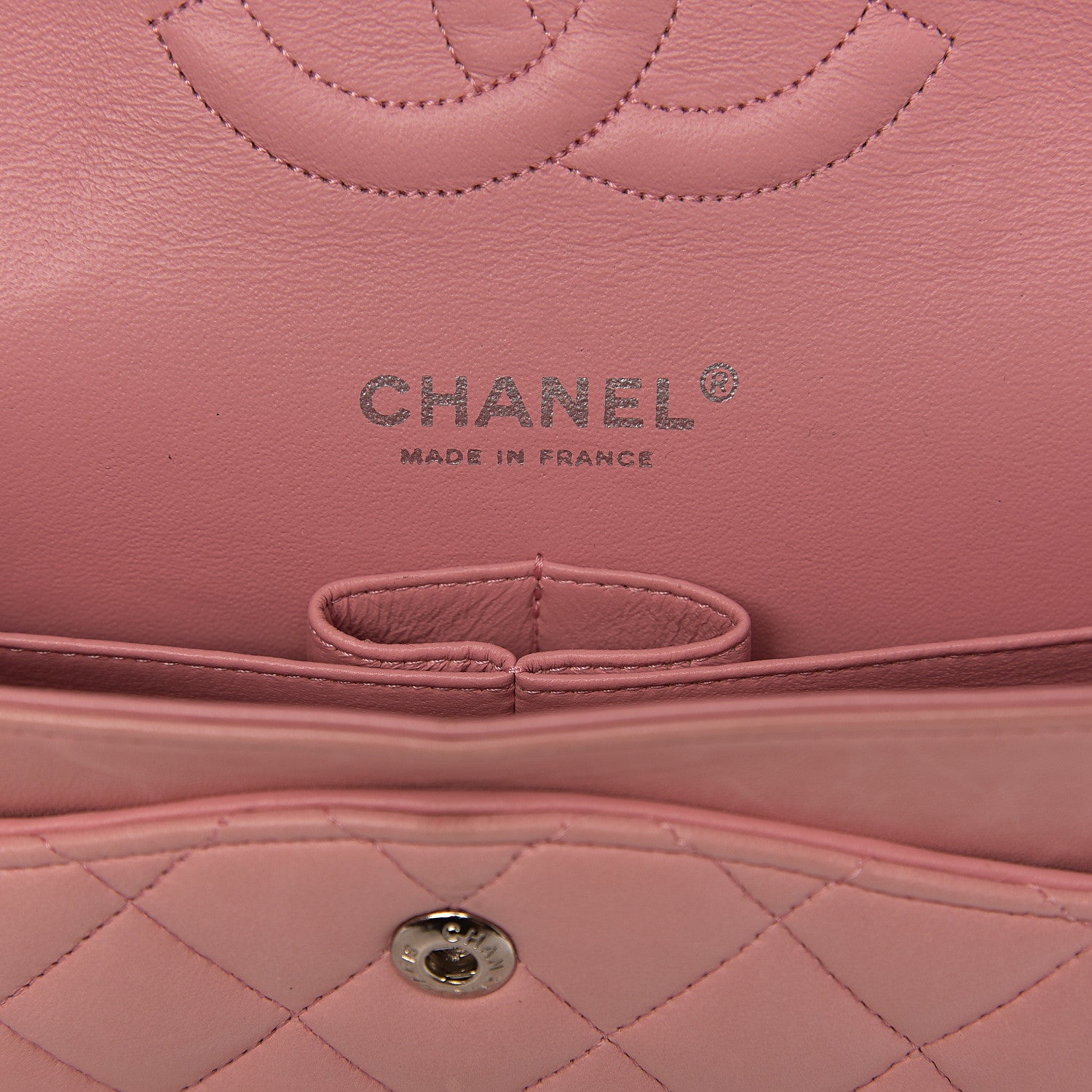 Chanel Lambskin Quilted Medium Double Flap Light Pink 5 of 13