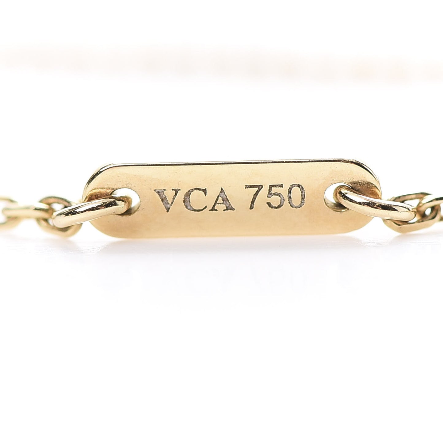 18K Yellow Gold Mother of Pearl Sweet Alhambra Butterfly Pendant Necklace