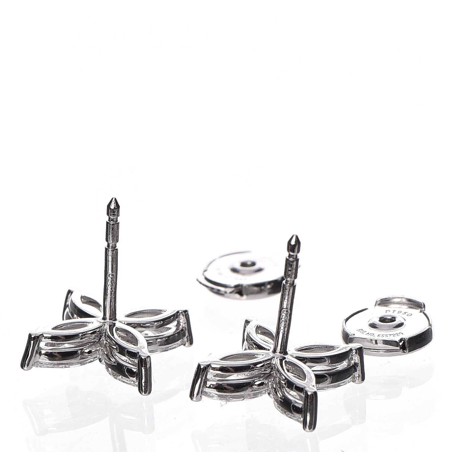 Tiffany Platinum Diamond Large Victoria Earrings 3 of 6
