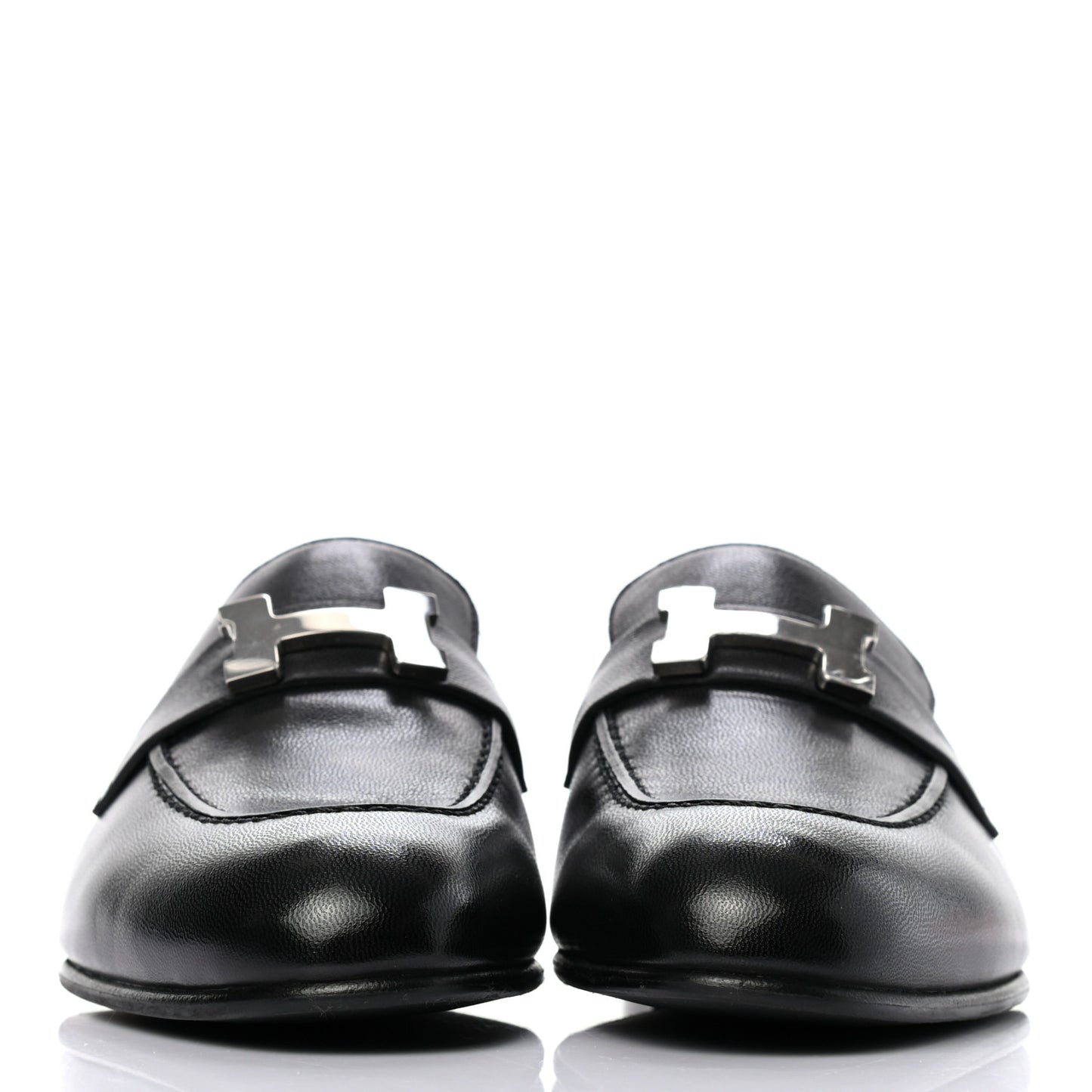 Goatskin Womens Paris Loafers 37 Black