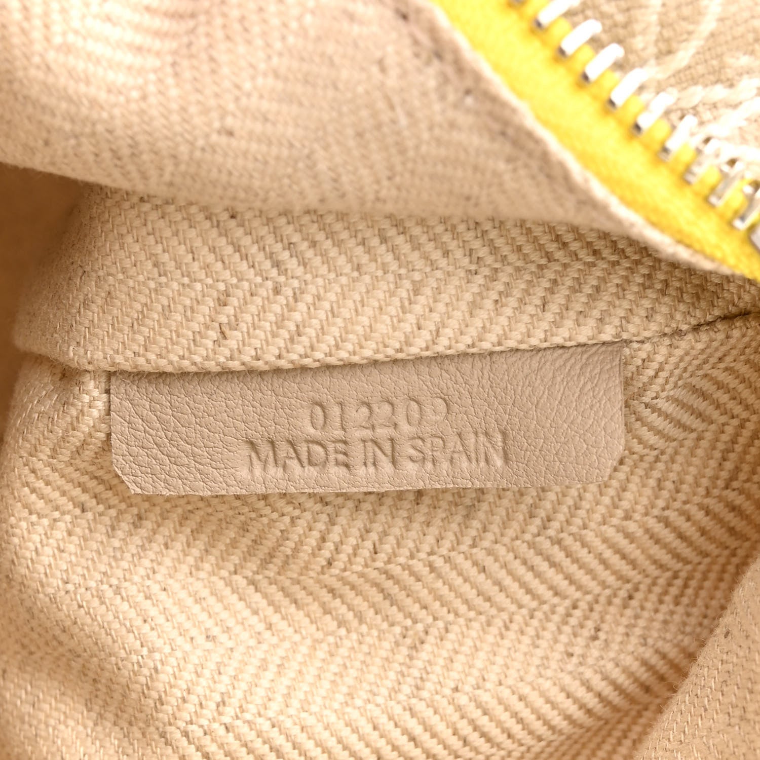 Loewe Jacquard Anagram Calfskin Small Cubi Bag Ecru Lemon 7 of 10