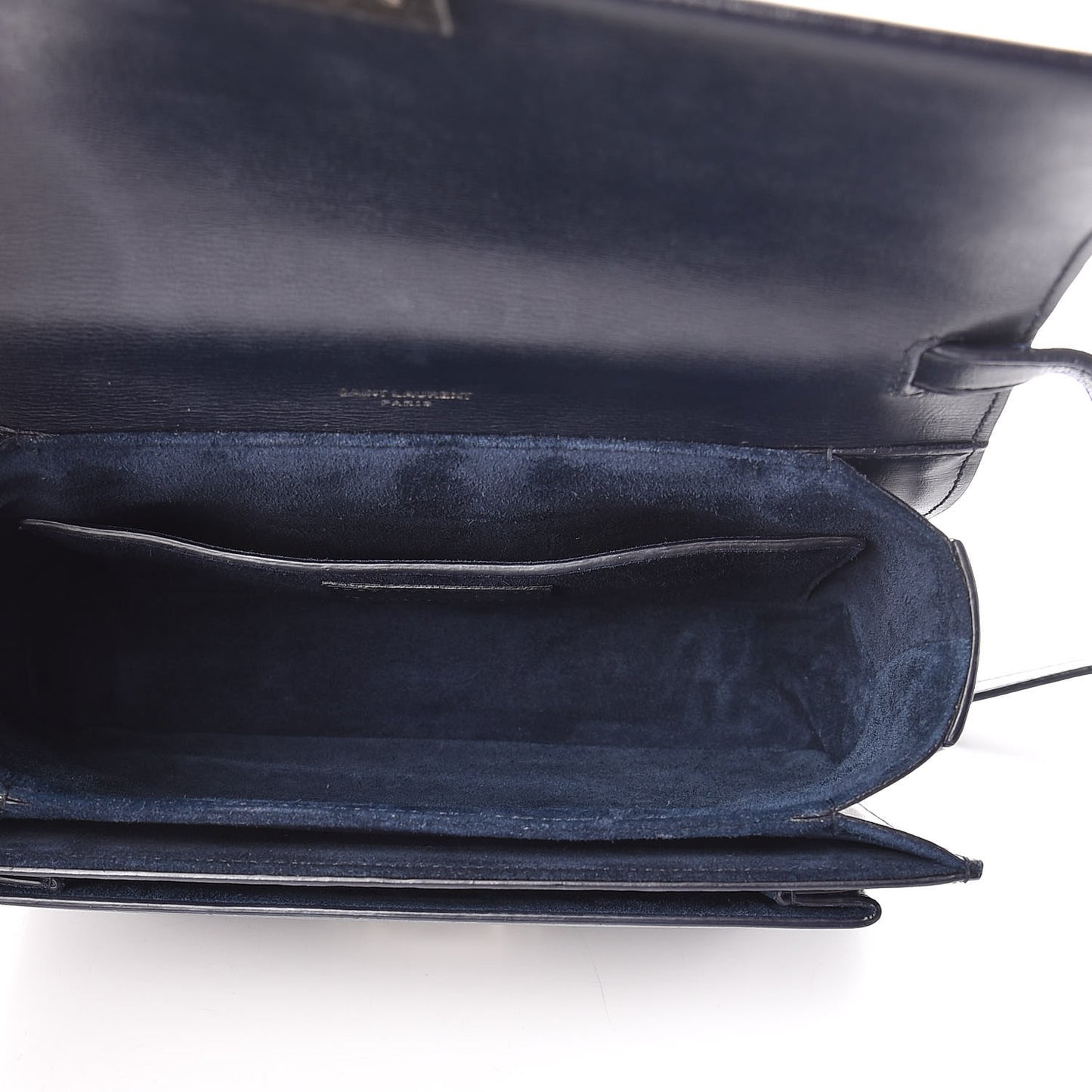 Calfskin Medium Bellechasse Satchel Navy