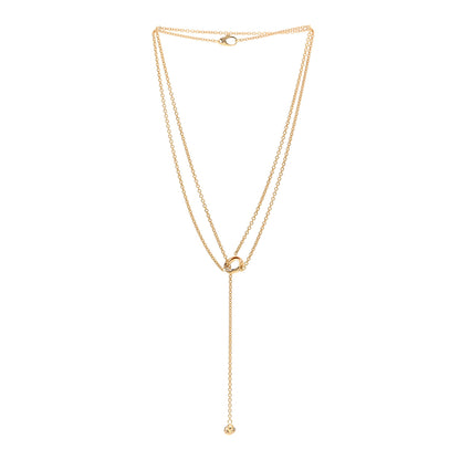 Cartier 18K Pink Yellow White Gold Baby Trinity Pampilles Necklace 3 of 4