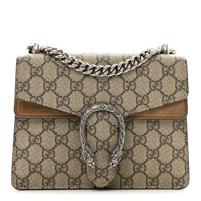 Gucci GG Supreme Monogram Mini Dionysus Shoulder Bag Taupe 1 of 10