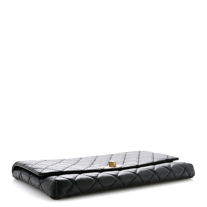Chanel Aged Calfskin Quilted Reissue 2.55 Clutch Black 4 of 10
