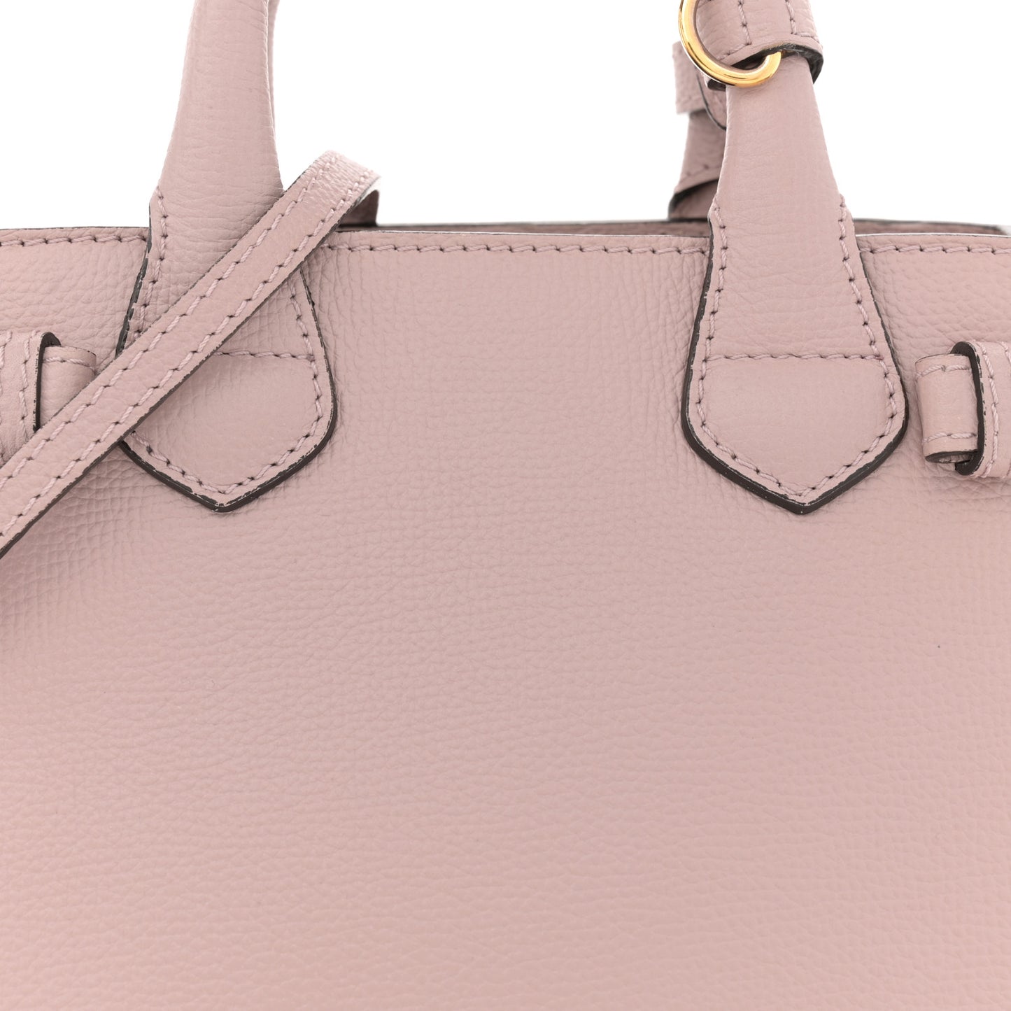 Grainy Calfskin House Check Baby Banner Tote Pale Orchid
