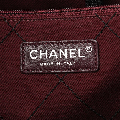 Chanel Grained Calfskin Large Shopping Fever Tote Black 7 of 10