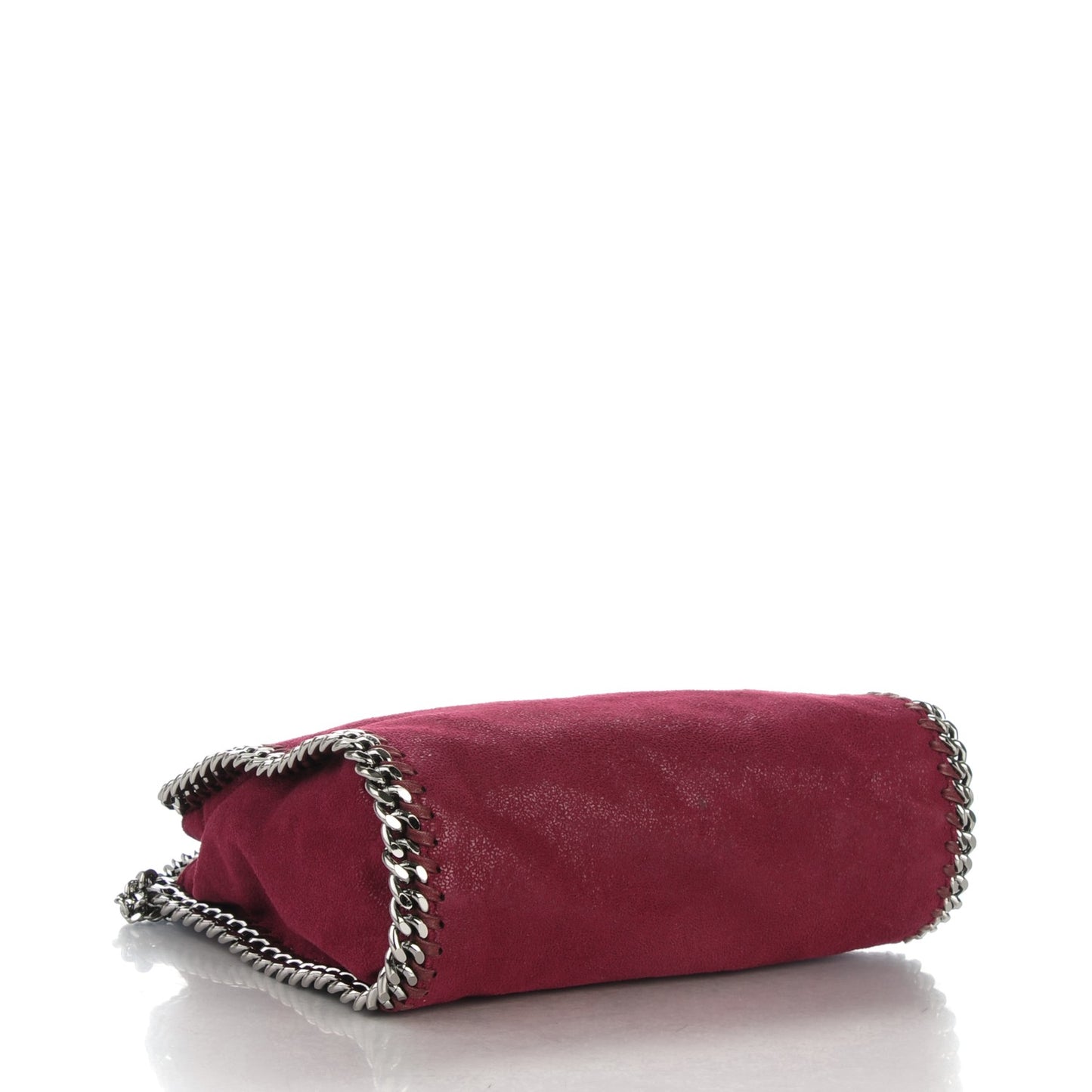 Shaggy Deer Mini Falabella Fold Over Tote Plum