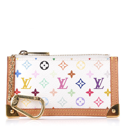 Louis Vuitton Monogram Multicolor Key Pouch White 1 of 8