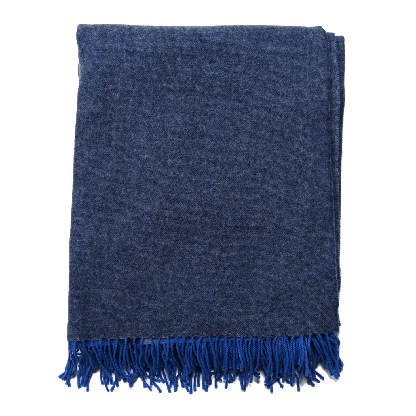 Wool Cashmere Classic Throw Navy