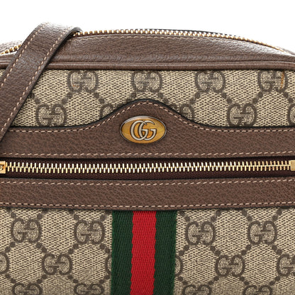 Gucci GG Supreme Monogram Web Mini Ophidia Shoulder Bag Brown 8 of 10