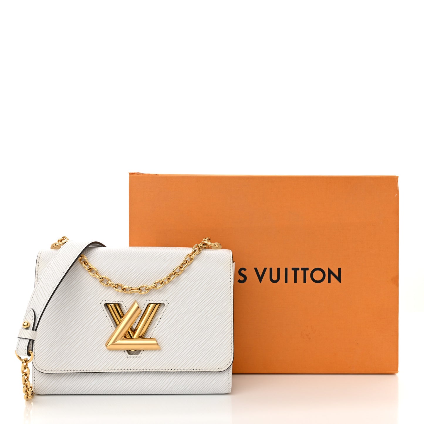 Epi Twist Shoulder Bag MM White