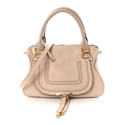 Chloe Calfskin Medium Marcie Satchel Abstract White 1 of 10