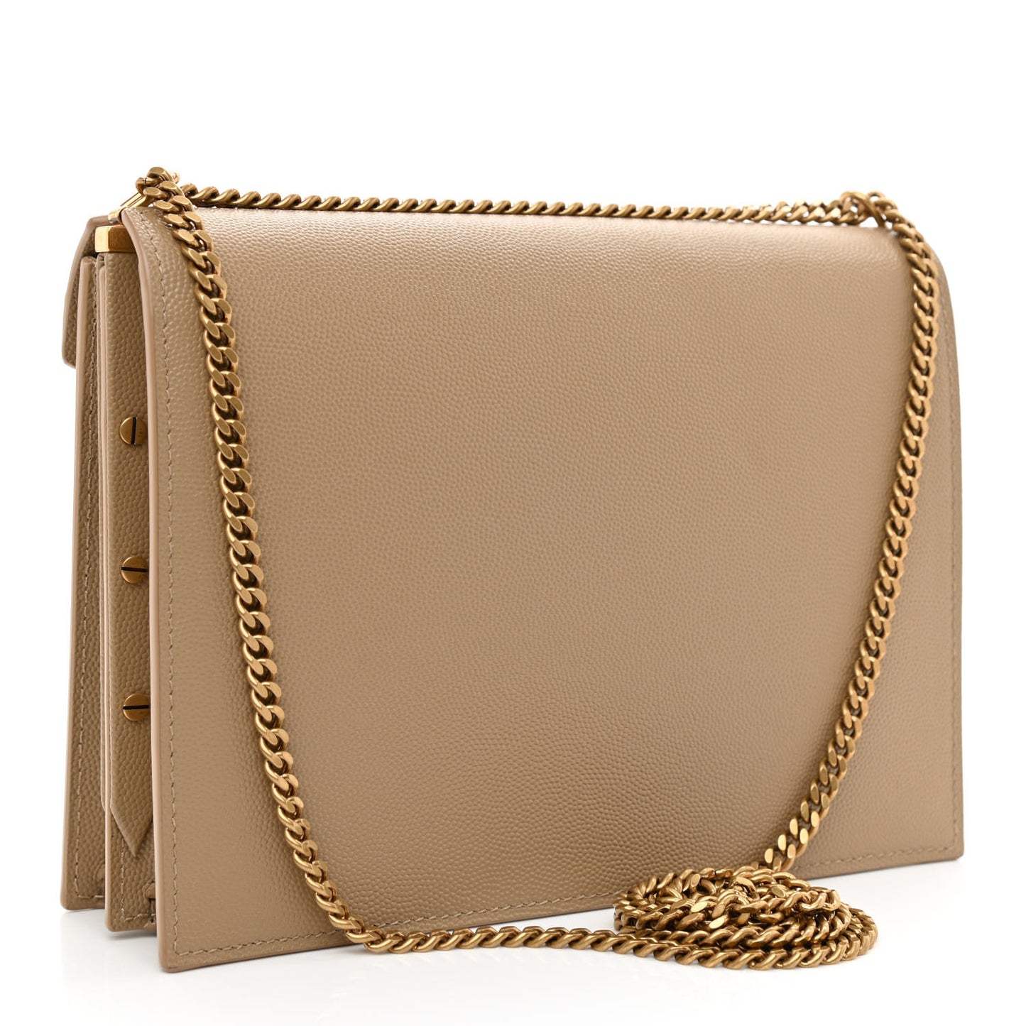 Grain De Poudre Monogram Cassandra Clasp Bag Latte