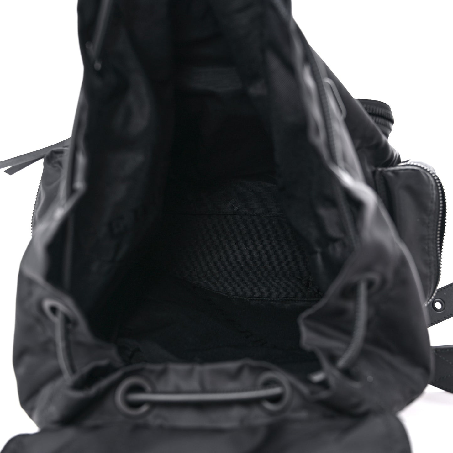 Technical Nylon Large Rucksack Backpack Black