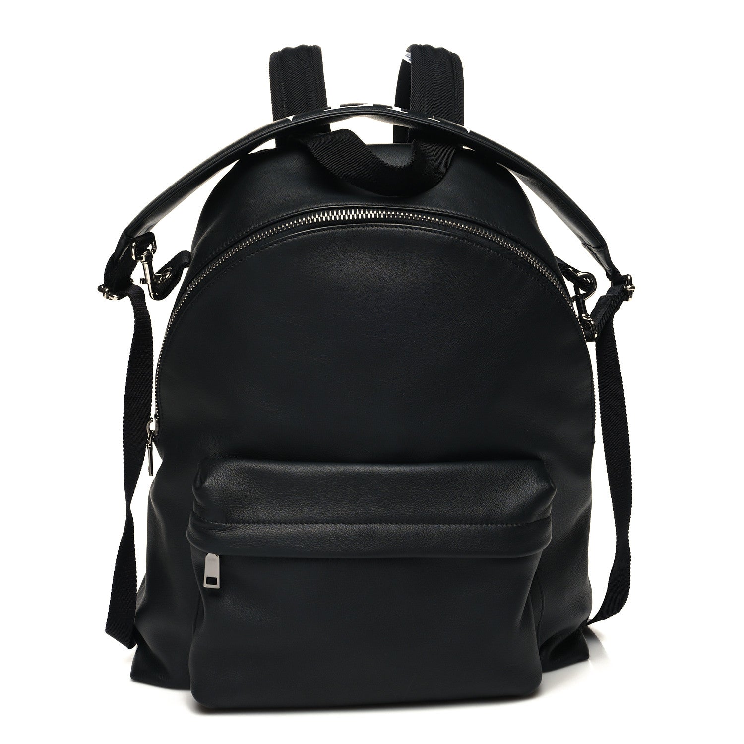 Valentino Garavani Calfskin VLTN Backpack Black 1 of 9
