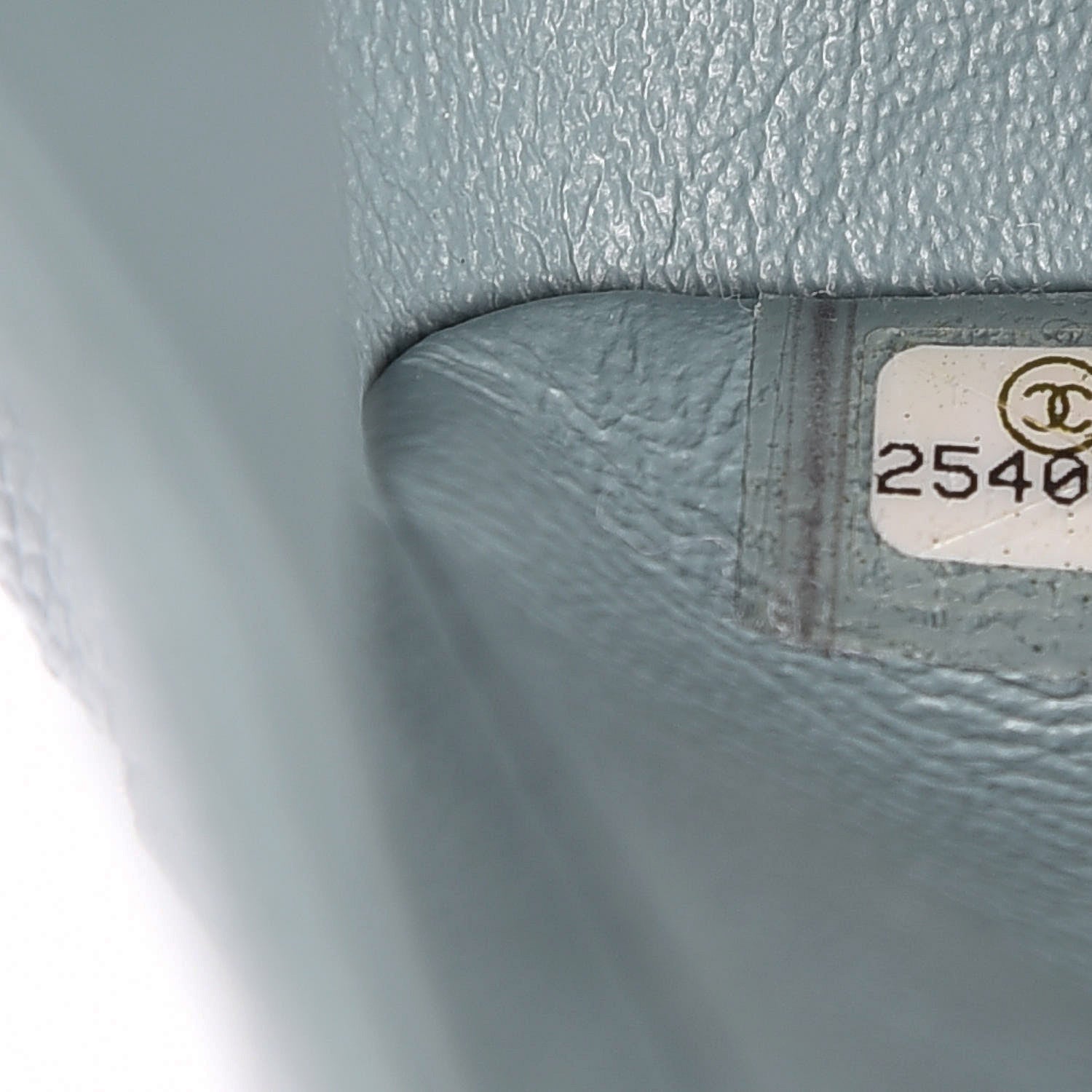 Chanel Iridescent Caviar Quilted Medium Double Flap Light Blue 9 of 13