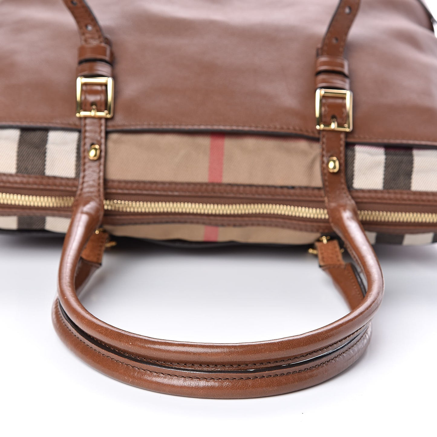 Calfskin House Check Small Salisbury Tote Brown