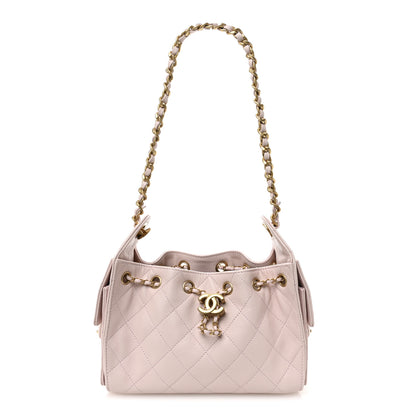 Chanel Caviar Quilted Mini Chanel 25 Handbag Light Pink 1 of 10