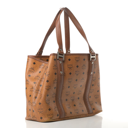 MCM Visetos Shopping Tote Cognac 3 of 21
