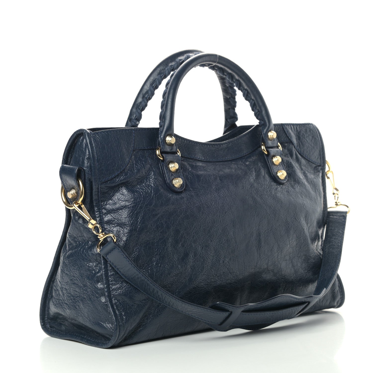 Balenciaga Agneau Giant 12 Gold Hardware City Bleu Obscur 3 of 13