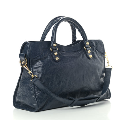 Balenciaga Agneau Giant 12 Gold Hardware City Bleu Obscur 3 of 13
