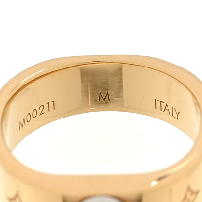 Louis Vuitton Brass Monogram Engraved Nanogram Ring M 50/5.25 Gold 4 of 5