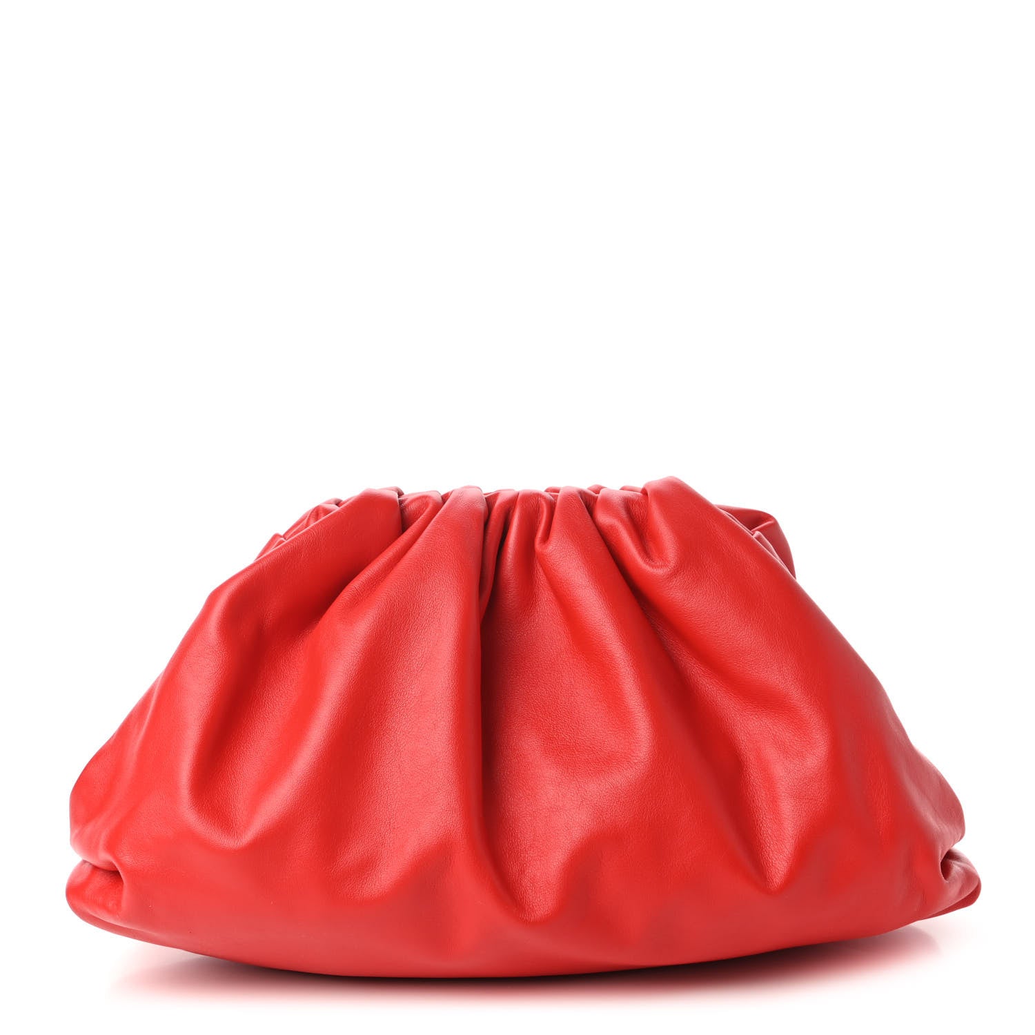 Bottega Veneta Smooth Butter Calf The Pouch Oversized Clutch Bright Red 1 of 10