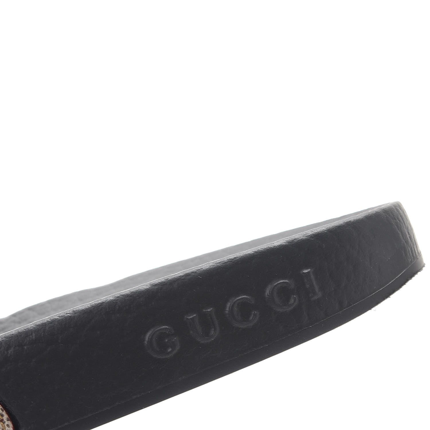 Gucci GG Supreme Monogram Tian Print Slide Sandals 35 36 Black Ebony Multicolor 11 of 19