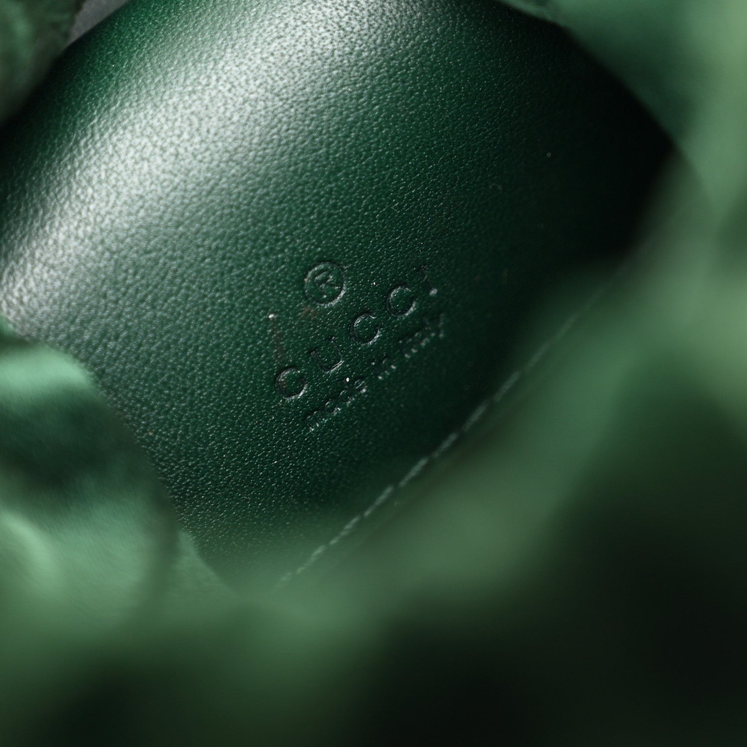 Gucci Velvet Matelasse Mini GG Marmont 2.0 Bucket Bag Dark Green 6 of 10