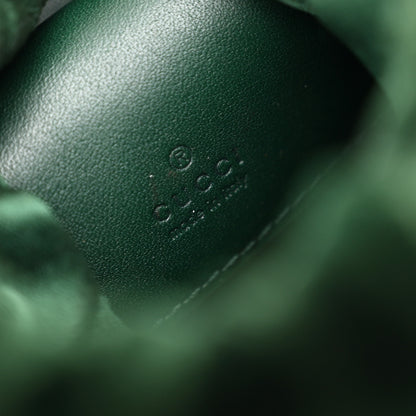 Gucci Velvet Matelasse Mini GG Marmont 2.0 Bucket Bag Dark Green 6 of 10