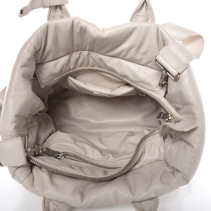 Prada Nappa Bomber Tote Bianco 5 of 8