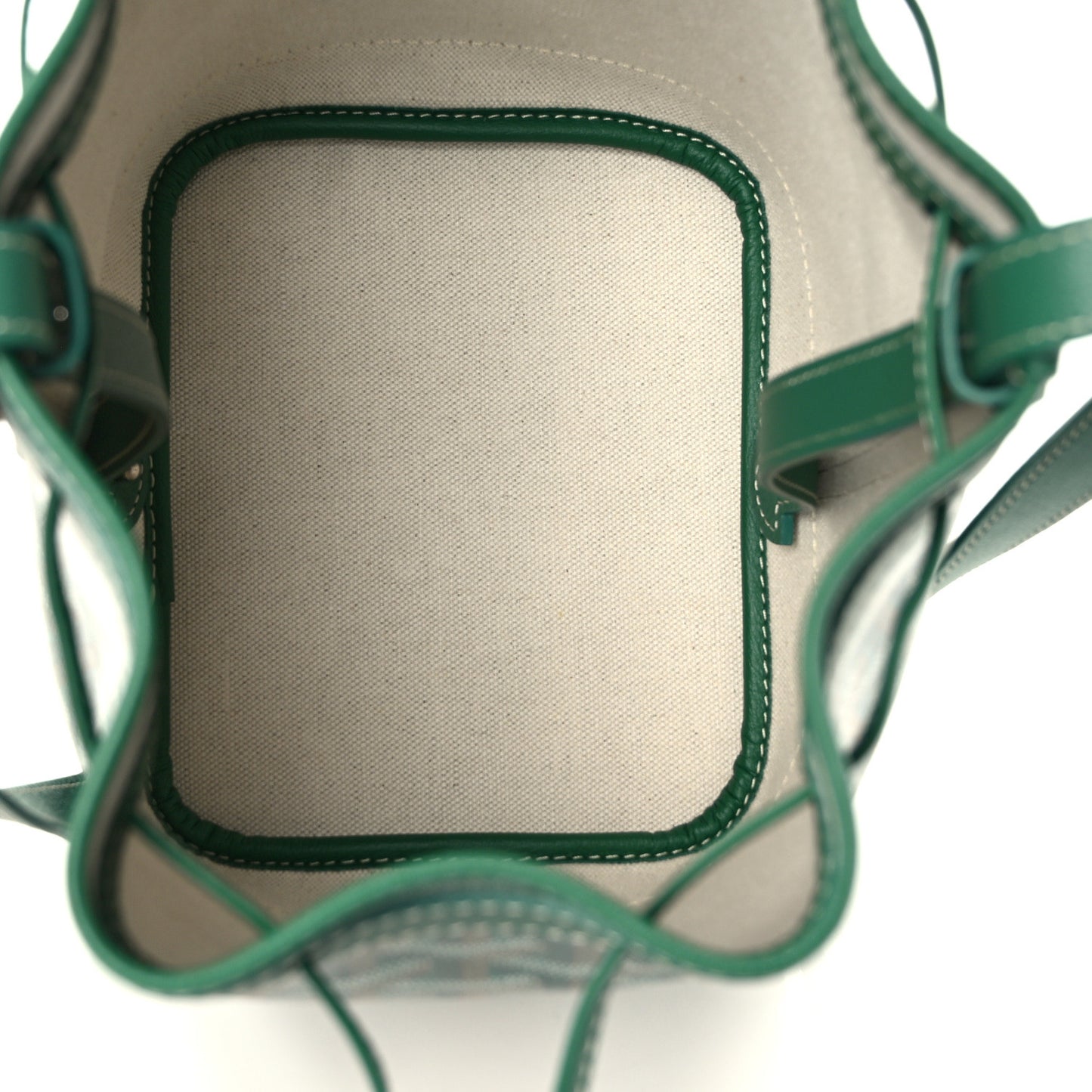 Goyardine Petit Flot Bucket Bag PM Green