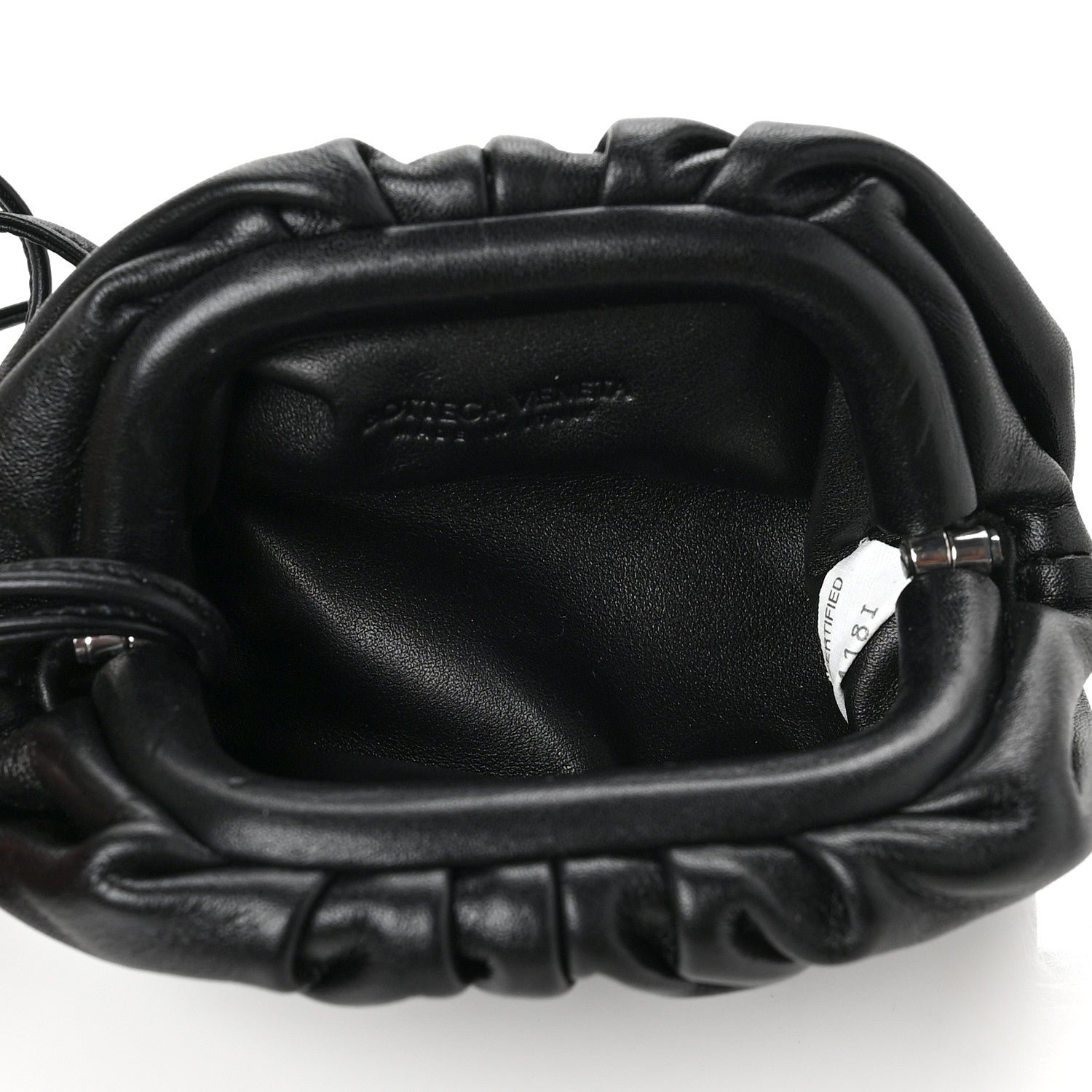 Bottega Veneta Butter Calfskin Coin Purse Black 4 of 5