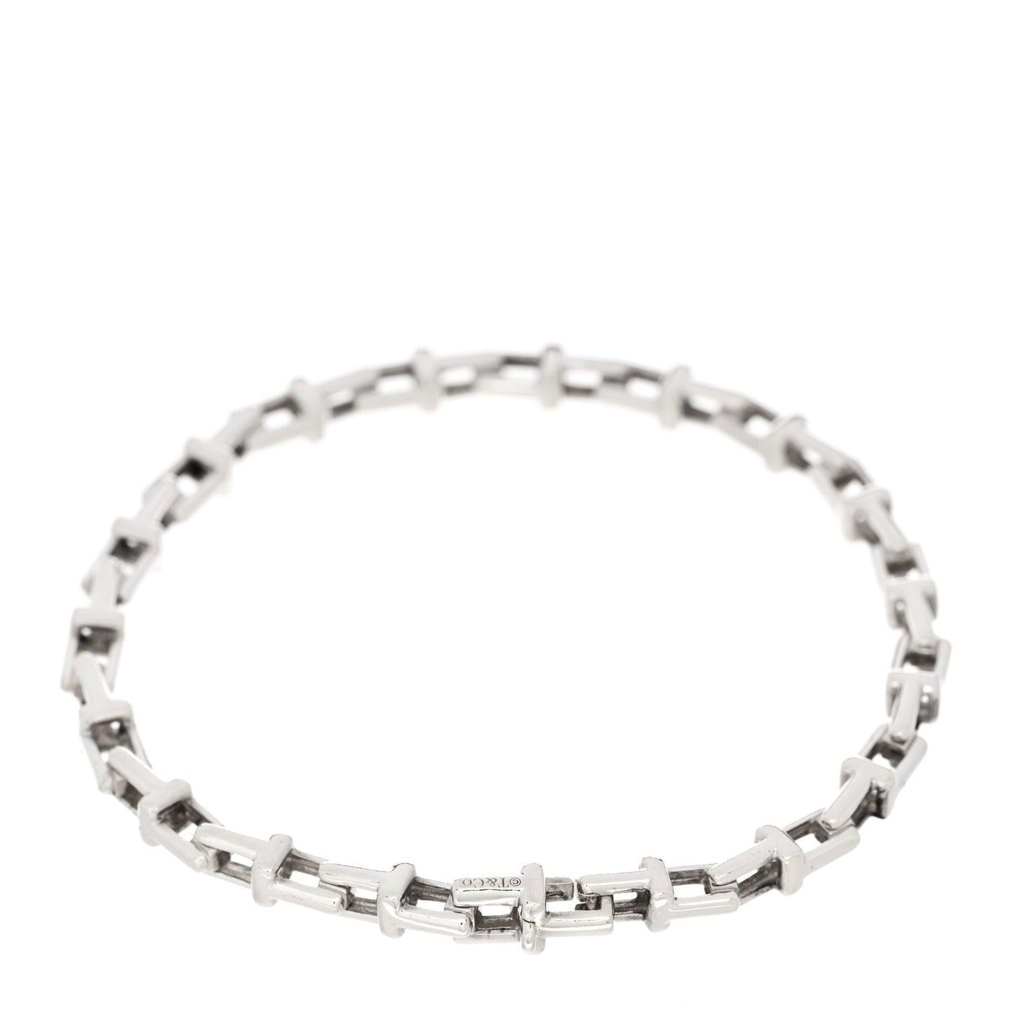 Sterling Silver Narrow T Chain Bracelet