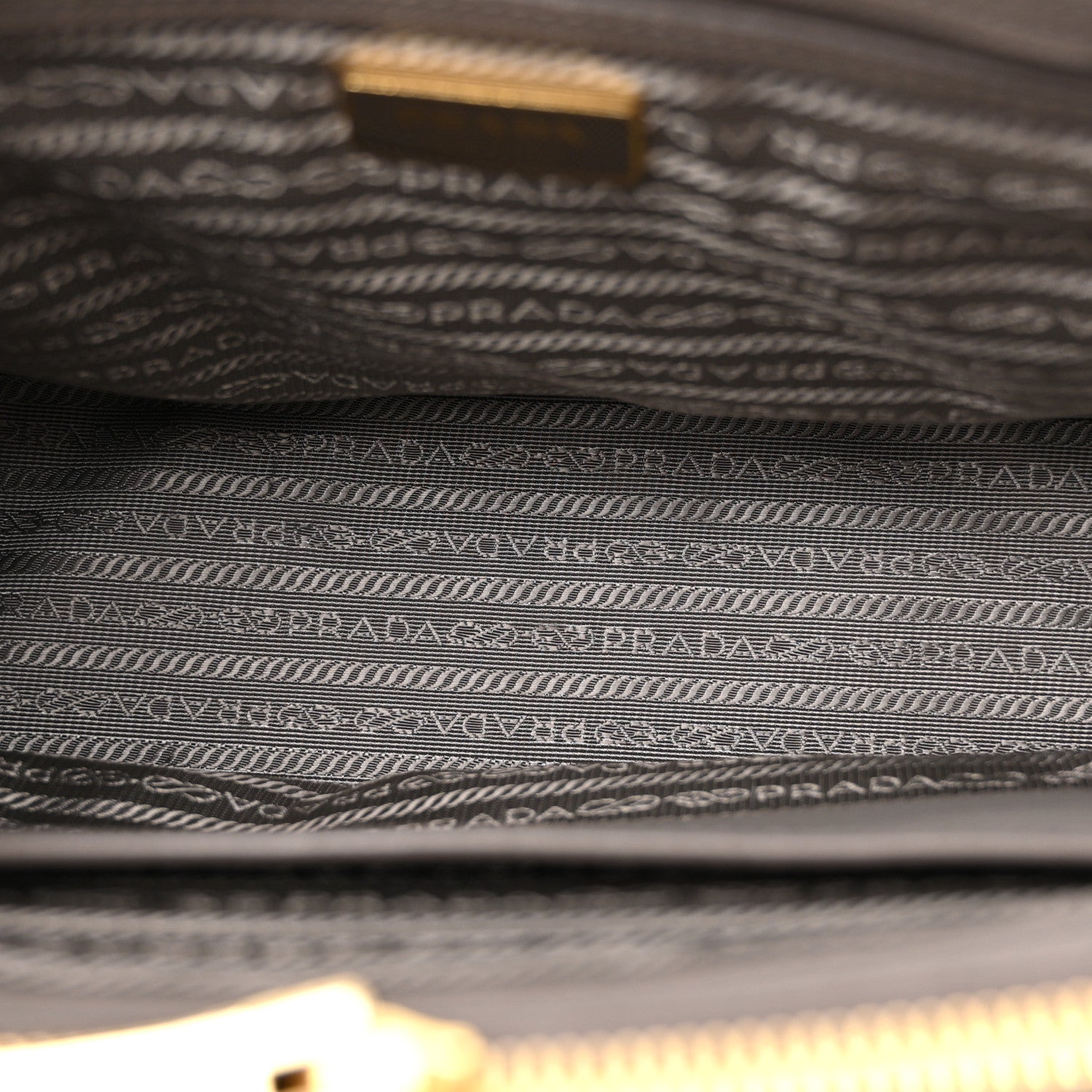 Prada Saffiano Galleria Front Pocket Tote Argilla 5 of 15