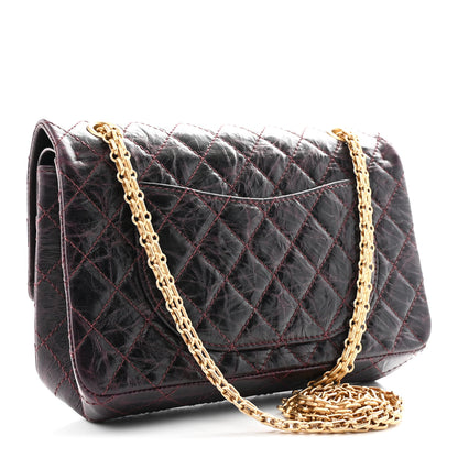 Chanel Aged Calfskin Quilted 2.55 Reissue 225 Flap Dark Burgundy 3 of 10