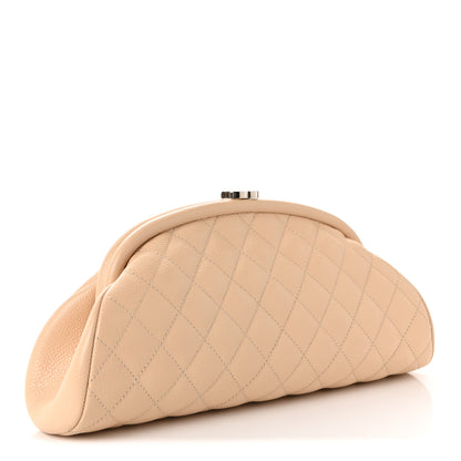 Chanel Caviar Quilted Timeless Clutch Light Beige 3 of 7
