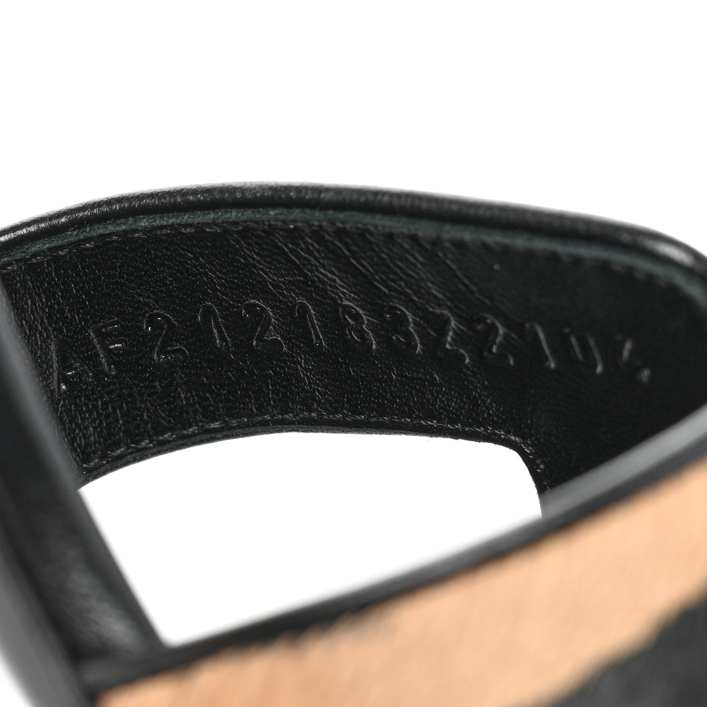 Moire Goatskin Oasis Sandals 37 Black Beige